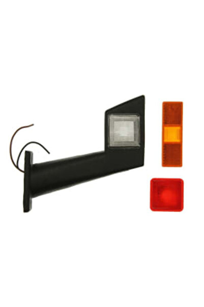 Hella Lampa Gabarit Dreapta/Stanga Alb/Rosu Halogen/R5W pe Brat Lung 24v Schmitz