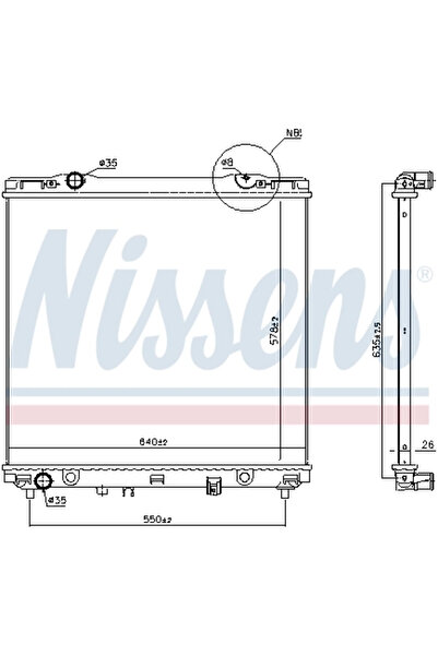 Nissens Radiator Racire Motor KIA SORENTO 1