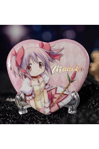 Choice3 شارة معدنية على شكل قلب بتصميم أنمي من Puella Magi Madoka Magica Kana...