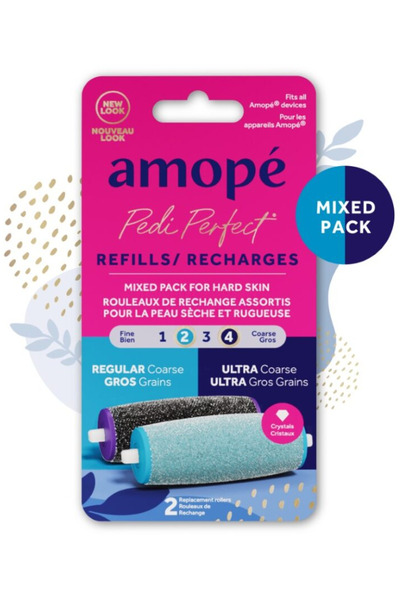 Amope Pedi Perfect Foot File Refills, Regular & Ultra, Removes Hard and Dead ...