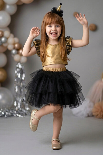 Baby Animals Baby Girl Birthday Party Wedding Dress Double Set Short Sleeve G...