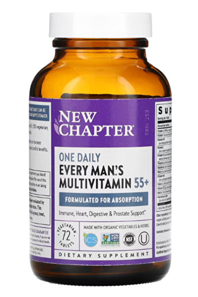 New Chapter Every Man One Daily 55+ 72S