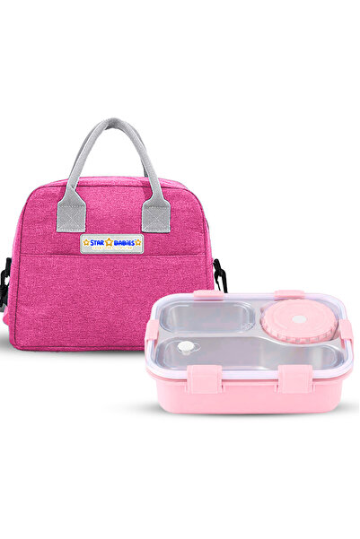 STAR BABiES -Insulated Lunch Bag with 304 Stainless Steel Bento Lunch Box – 4...