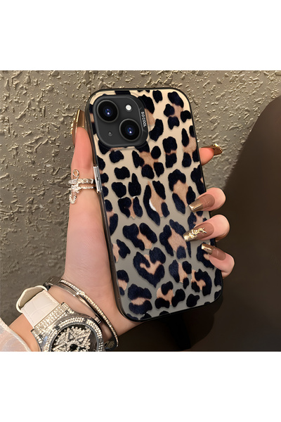 CASEVIBE iPhone 13/14 Uyumlu Moda Leopar Desen Darbeye Dayanıklı Telefon Kılıf