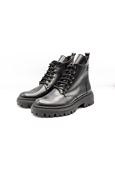 MANUFACTURER Cizme de damă din piele naturală - NIK809NEGRU