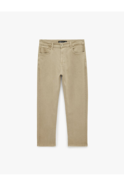 Koton Cotton Regular Waist Pocket Tapered Fit Jean Trousers - Joe Jean