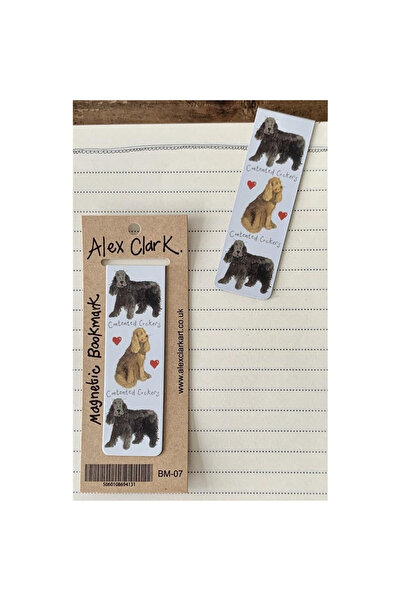 Alex Clark Semn de carte magnetic BM-07, 45x117 mm, cu design Cocker Spaniel,...