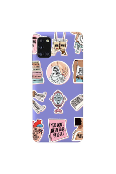 Other Samsung A41 Everything will be okay Purple Colored Silicone TPU Θήκη