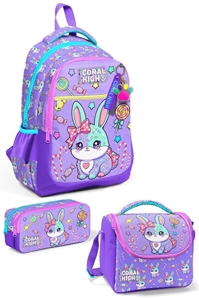 Coral High Kids 3-Piece School Bag Set