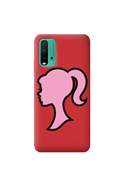 Other Xiaomi Poco M3 Line girl Red Colored Silicone TPU Θήκη