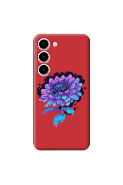 Other Samsung S24 Witch flower Red Colored Silicone TPU Θήκη