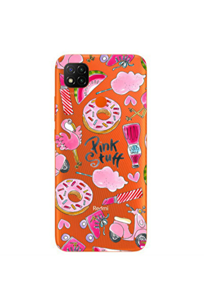 Other Xiaomi Redmi 9c pink stuff Transparent Silicone TPU Θήκη