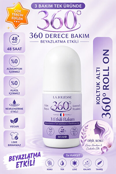 La Joliesse Kadın Roll-On, Arbutin & Niacinamide İçeren Günlük Koltuk Altı Ba...