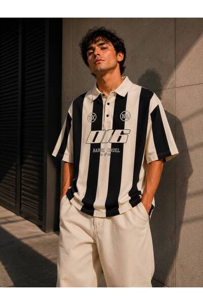KUN SPORTSWEAR Trendy Design Premium Polo Collar Oversized Tshirt