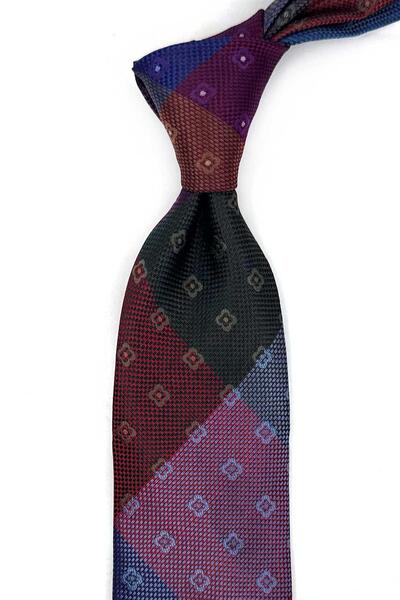 Kravatkolik Motif Desen Patchwork Klasik Kravat Kk13827