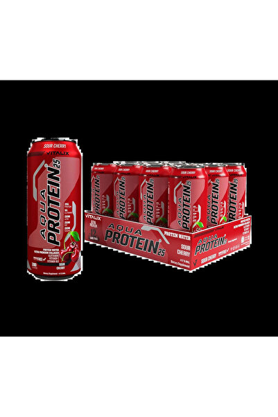 VİTALİX Aqua Protein 25 Protein Water - Sour Cherry - Protein Drink