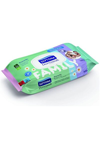 Septona Dermasoft Μωρομάντηλα Χαμομήλι χωρίς Αλκοόλ & Παραβένα 100 τεμάχια