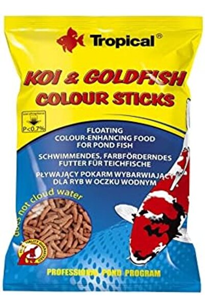 Yıldızan Avenika Store Tropical Koi & Goldfish Color Sticks 1000 ml / 90 Gr M...