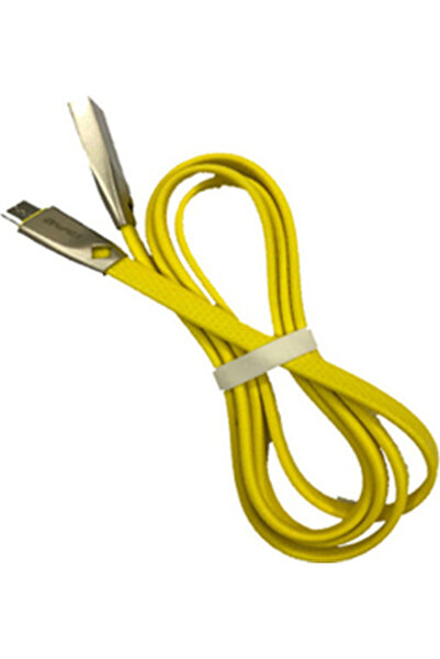 AWEI CL-96 1μ Επίπεδο Καλώδιο USB 2.0 σε micro USB Κίτρινο