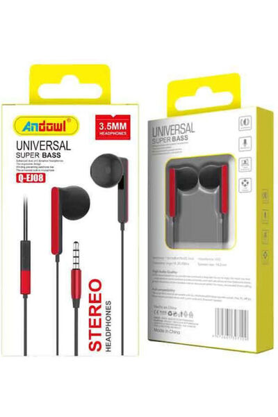 Andowl Q-ej08 Ακουστικά ψείρες handsfree με βύσμα 3.5mm