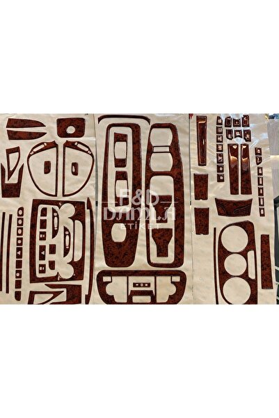 FD Damla Etiket Fiat Doblo D4 Dashboard Console Trim Front Chest Panel Mahoga...