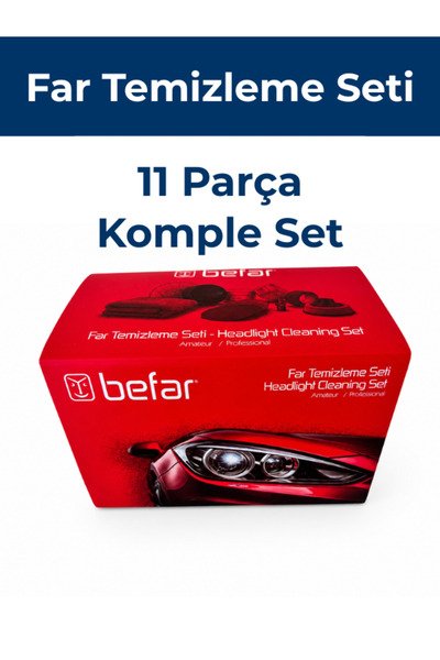 BEFAR Far Temizleme Seti – Far Yenileme & Parlatma Seti – Matkap Uyumlu Kompl...