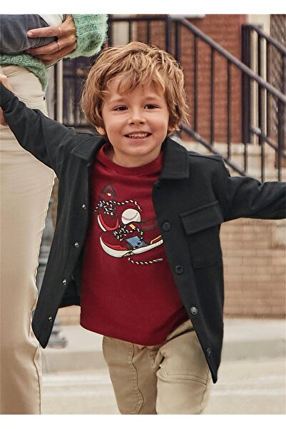 MAYORAL Boys' Sports Shoes Printed Cotton Long Sleeve T-Shirt 2-10 Years Old ...