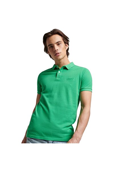 SUPERDRY D2 OVIN VINT DESTROY POLO M1110345A-2LU Πράσινο M