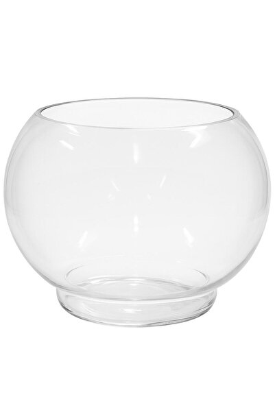 Boyu Bol de sticla 6L decorativ flori pesti, diametru 24 cm
