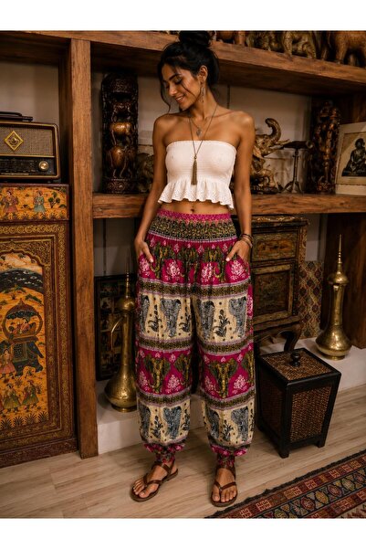 etselements Bohemian Patterned Shalwar Trousers