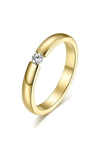 Choice23 7 gold women Gold Color Wedding Bands Couple Ring for Women Men Jewe...