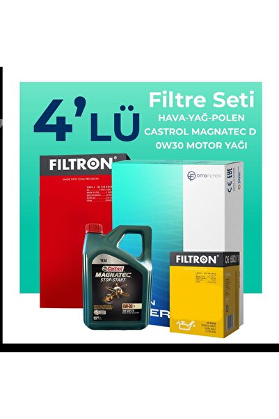 Filtron Citroen Jumper 2.2 BlueHDi Dizel Filtre Bakım Seti CAST ROL Motor Yağ...