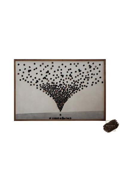 Store Dengenin Merkezi | Ahşap Modern Dekoratif Tablo 122x82 cm