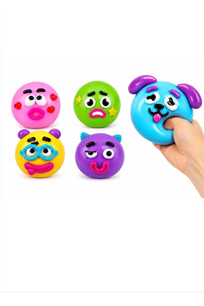 Squishy Креативна антистрес топка, изрежда забавни изражения с очи, уста и ве...