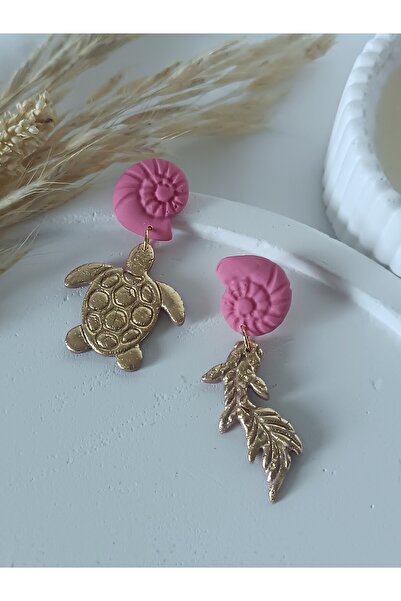 La fee aksesuar Sea Theme Summer Earrings Shrimp Sea Star Turtle Oyster Koi F...