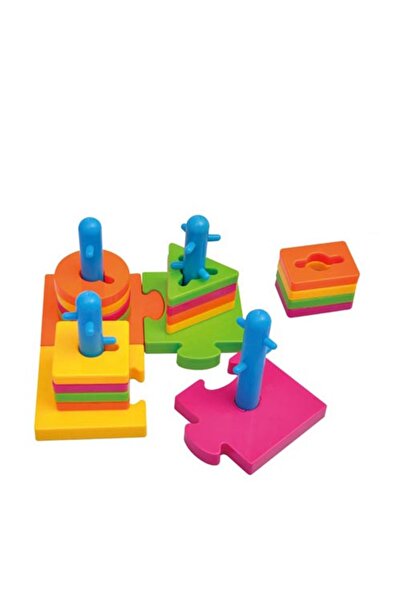 Tanny Kids Baby Puzzle Stacking Learning Toy for Shape Sorting and Brain Deve...