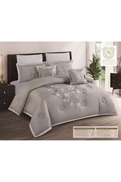 NAJM Embroidered Summer Bedspread - Naver - 5 Pieces - 180X230 cm - Soft and ...
