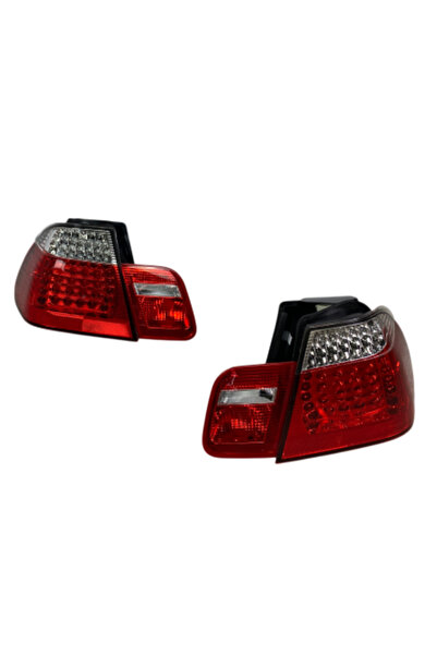 OEM Πίσω φώτα LED για BMW E46 σεντάν (1998-2001) - χρωμιωμένα - σετ 2 τεμαχίων.