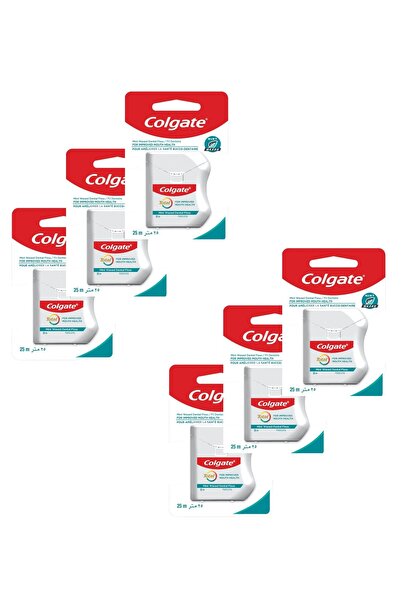 Colgate Palmolive Colgate Dental Floss Mint Flavor Waxed Dental Floss, 25m*6 ...