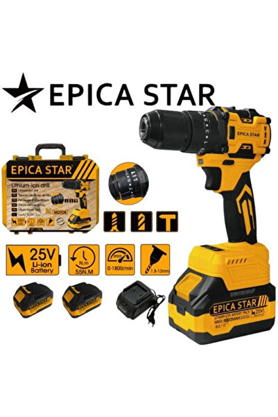 Epica Σταρ EP-11082 Δραπανοκατσάβιδο Μπαταρίας 25V