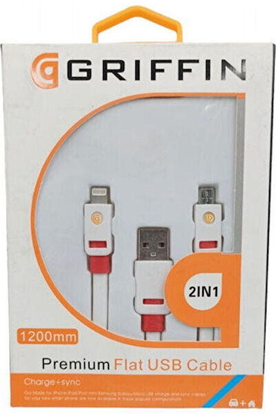 Other Κανονικό καλώδιο USB σε Lightning / micro USB 1μ Λευκό