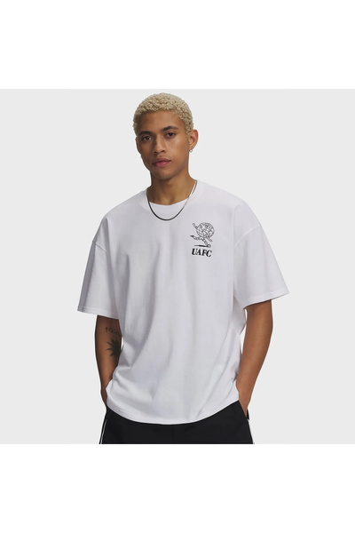 Under Armour Earth Heavyweight Men's White Polo Collar T-Shirt