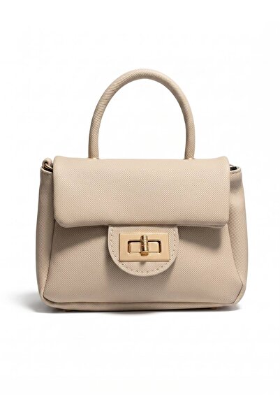 CELESTIAL COLLECTION Lacost Leather and Lined Hand and Shoulder Bag with Mink...