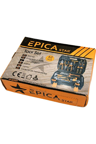 Epica Θήκη Εργαλείων Star με 62 Εργαλεία Κωδικός: EP-60509