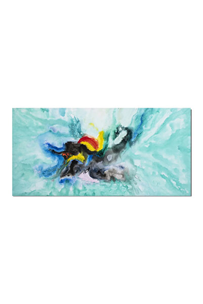 artnova Tablouri abstracte gigant pictate manual, Vortex, 140x70cm ulei pe pa...