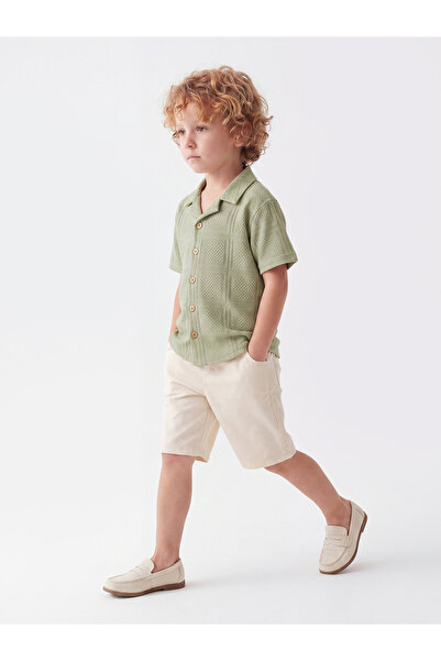 Noone Boys' Summer Short Sleeve Shirt and Shorts 2-Piece Set