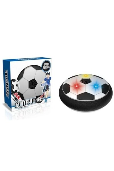 YUPY Minge plutitoare pentru fotbal de interior cu lumini, Alb/Negru