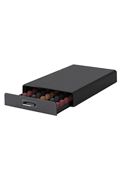 BUM Органайзер за чекмедже за 50 капсули за кафе Nespresso, 40x24x6 см, Черен
