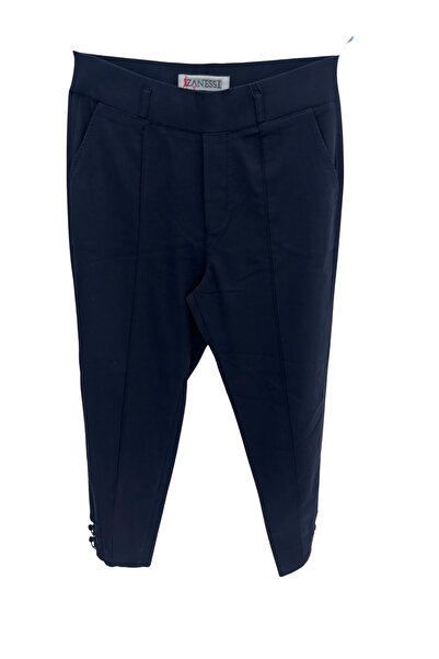 ZANESSI Plus Size Elastic Waist Lycra Fabric Women's Trousers