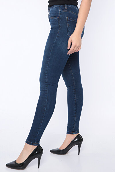 FIRST STYLE Beautiful Blue Color Turkish Jeans Women Pants